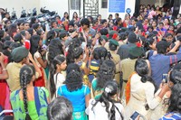 Manasuku Nachindi Movie Team at Kasturba Gandhi College